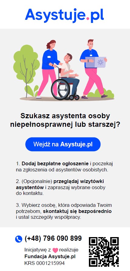 Asystencja osobista – informacja dla mieszkańców Elbląga